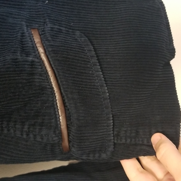 H&M (L.O.G.G.) sz 10 navy corduroy jacket w/elbow patches EUC - Picture 6 of 15